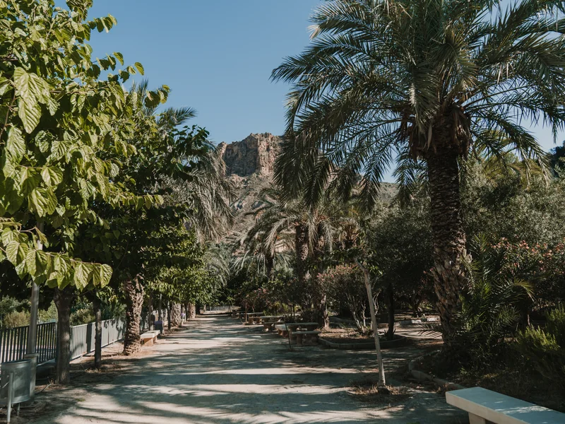 Jardín de la Estación de Foros en Ojós